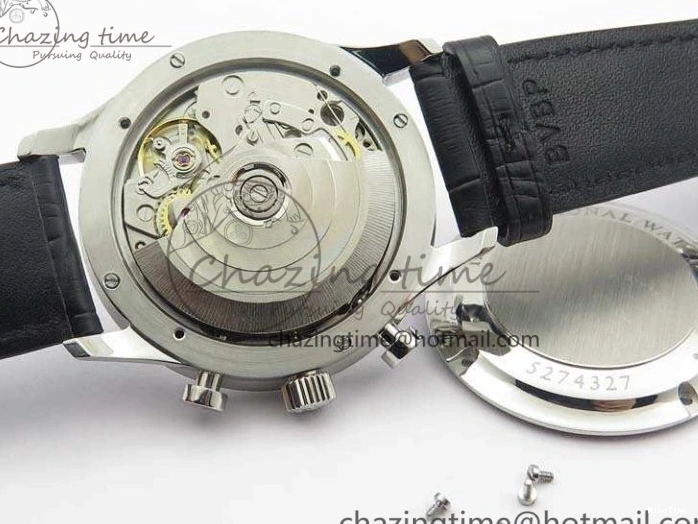 MIROTIME 0421 MoistureWicking Portuguese IW371491 ZF 1:1 Best Edition SS Blue Dial On Leather Strap A79350 (Slim Movement) V 7221